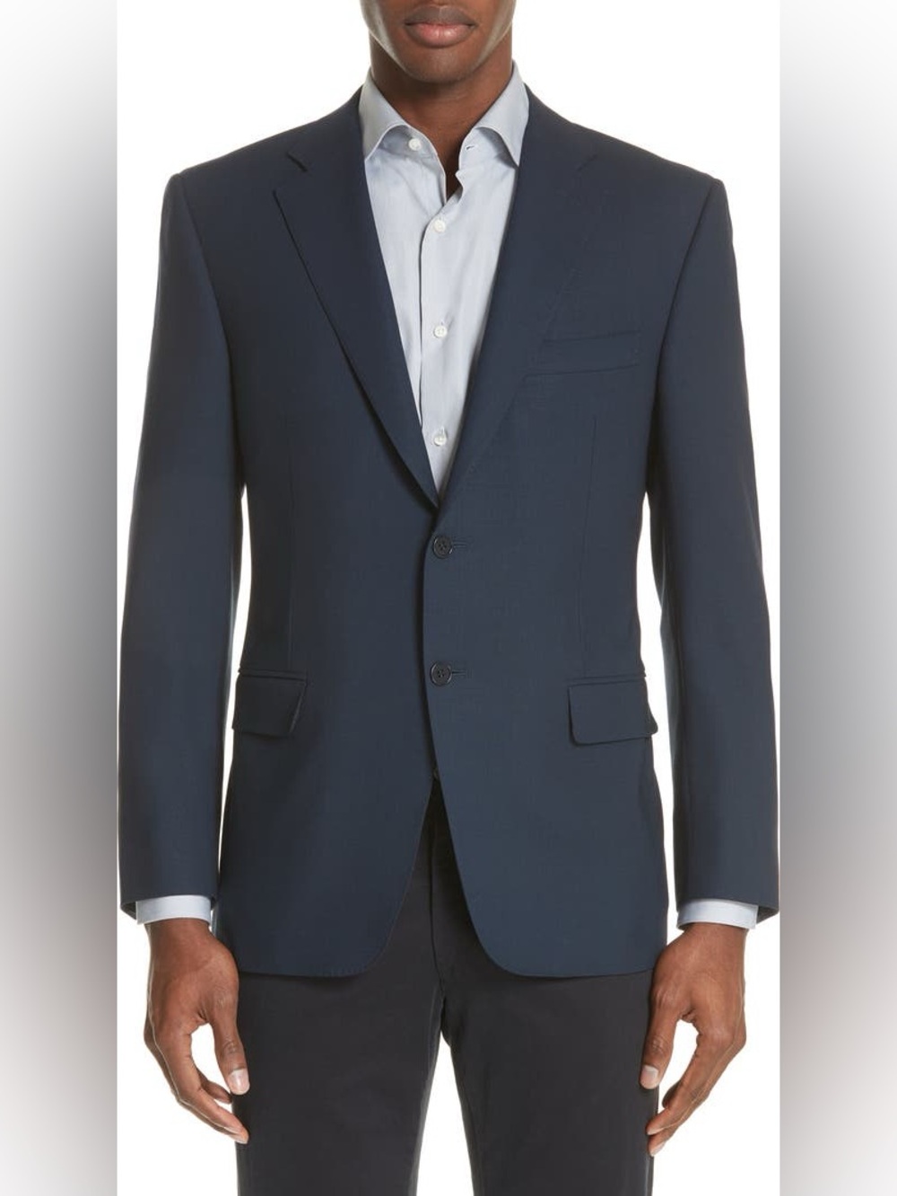Canali Classic Fit Water Resistant Navy Wool Blazer 56EU/46US - Picture 3 of 16
